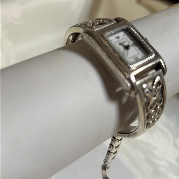 Vintage Brighton Hamilton Watch Women 20mm Silver Tone New Battery Vintage Brighton Hamilton Watch Women 20mm Silver Tone New  main image 2